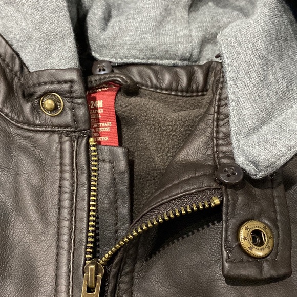 Baby boys faux leather jacket - Picture 7 of 8